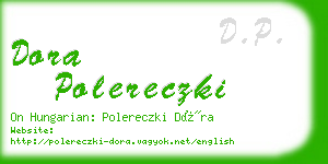 dora polereczki business card